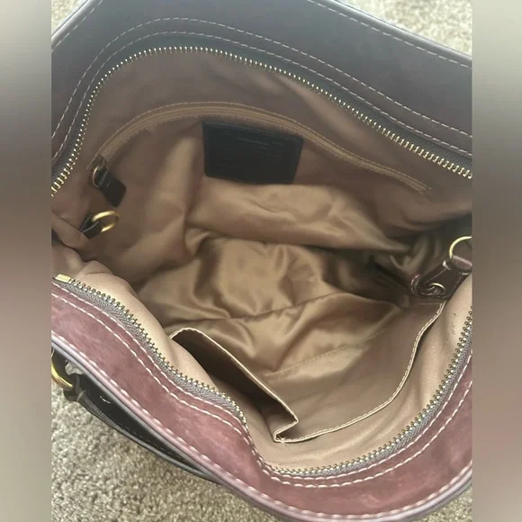 COACH Signature Zoe Mosaic Patchwork Hobo Bag and Wallet - Picture 5 of 14